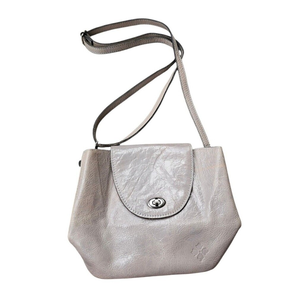 Patricia Nash Bellissimi Convertible Backpack Bag in Distressed Gray Leather